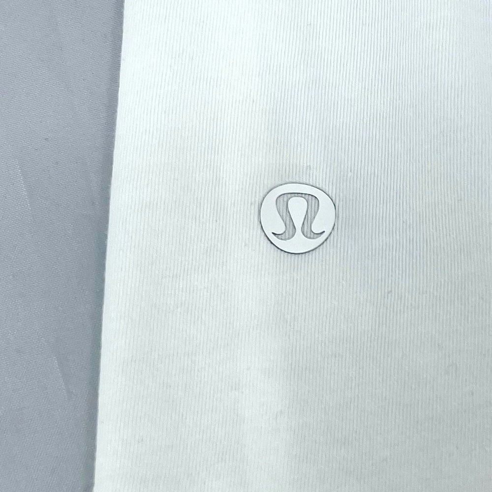 Lululemon Acadia Long Sleeve Shirt Women 4 White Pima Cotton High Low - Picture 9 of 11